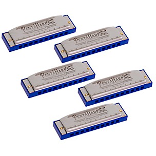 Hohner PentaHarp Harmonica 5-Pack (Cm, Am, Em, Dm, Gm)