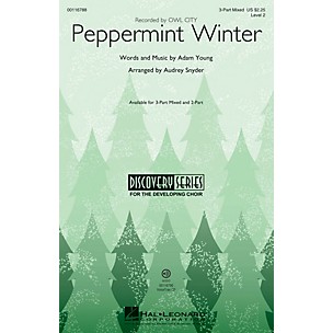 Hal Leonard Peppermint Winter (Discovery Level 2) 3-Part Mixed by Owl City arranged by Audrey Snyder