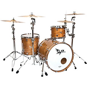 Hendrix Drums Perfect Ply Series Walnut 3-Piece Shell Pack with 22x16" Bass Drum