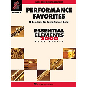Hal Leonard Performance Favorites, Vol. 1 - Bass Line Reinforcement Concert Band Level 2 Composed by Various