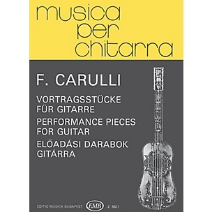 Editio Musica Budapest Performance Pieces (Guitar Solo) EMB Series Composed by Ferdinand Carulli
