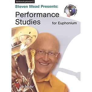 De Haske Music Performance Studies for Euphonium TC De Haske Play-Along Book Series Softcover with CD by Steven Mead