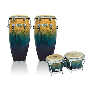 LP Performer Series 2-Piece Conga and Bongo Set with Chrome Hardware