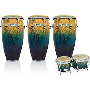 LP Performer Series 3-Piece Conga and Bongo Set with Chrome Hardware