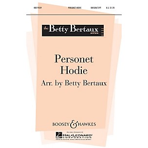 Boosey and Hawkes Personet Hodie 2-Part arranged by Betty Bertaux