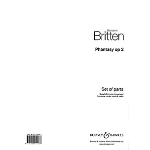 Boosey and Hawkes Phantasy Quartet, Op 2 Boosey & Hawkes Chamber Music Series by Benjamin Britten