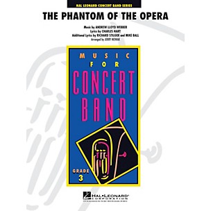 Hal Leonard Phantom of the Opera (Main Theme) - Young Concert Band Level 3 arranged by Jerry Nowak