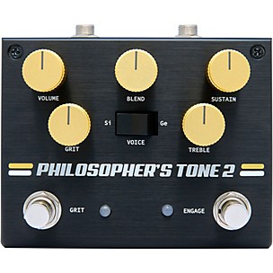 Pigtronix Philosopher Tone 2 Optical Compressor With Grit Effects Pedal