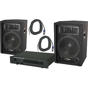 Phonic Phonic S712 / MAX 1000 Speaker and Amp Package
