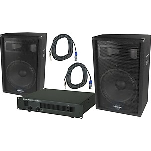 Phonic Phonic S715 / MAX 1600 Speaker and Amp Package
