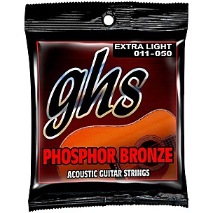 GHS Phosphor Bronze Acoustic Guitar Strings - Extra Light