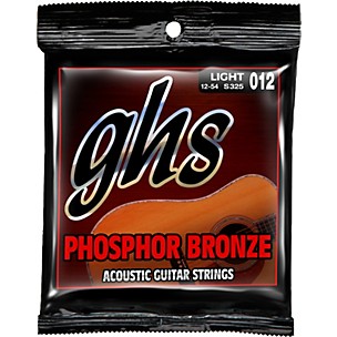 GHS Phosphor Bronze Acoustic Guitar Strings Light