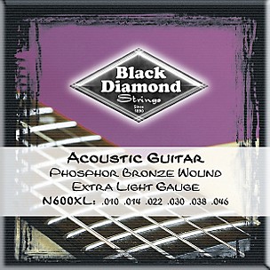 Black Diamond Phosphor Bronze Acoustic Guitar Strings