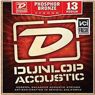 Dunlop Phosphor Bronze Medium Acoustic Guitar Strings