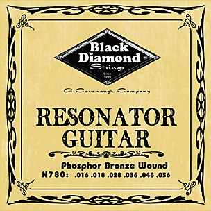 Black Diamond Phosphor Bronze Resonator Guitar Strings