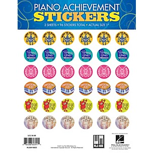 Willis Music Piano Achievement Stickers (Pack of 96 Stickers) Willis Series