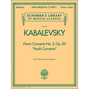 G. Schirmer Piano Concerto No 3 Op 50 2 Pianos 4 Hands Youth Concerto By Kabalevsky