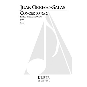 Lauren Keiser Music Publishing Piano Concerto No. 2, Op. 93 LKM Music Series Composed by Juan Orrego-Salas