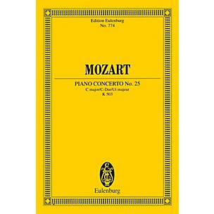Eulenburg Piano Concerto No. 25 in C Major, K. 503 Schott by Mozart Arranged by Friedrich Blume
