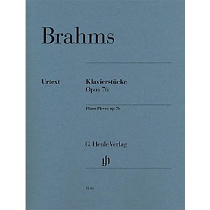 G. Henle Verlag Piano Pieces Op. 76 Nos. 1-8 Henle Music Folios Softcover by Johannes Brahms Edited by Katrin Eich