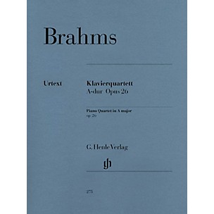 G. Henle Verlag Piano Quartet A Major Op. 26 Henle Music Folios Series Softcover Composed by Johannes Brahms