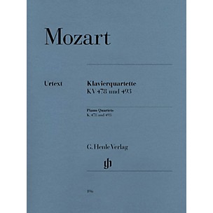 G. Henle Verlag Piano Quartets Henle Music Folios Series Softcover Composed by Wolfgang Amadeus Mozart