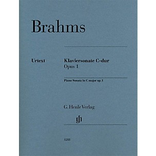 G. Henle Verlag Piano Sonata C Major Op. 1 Henle Music Folios Series Softcover Composed by Johannes Brahms