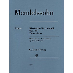 G. Henle Verlag Piano Trio Op. 49 (Additional Flute Part) Henle Music Folios Series Softcover by Felix Mendelssohn