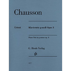 G. Henle Verlag Piano Trio in G minor, Op. 3 Henle Music Folios Series Softcover Composed by Ernest Chausson