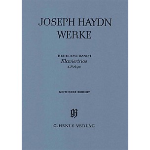 G. Henle Verlag Piano Trios, 1st Volume Henle Edition Series Softcover