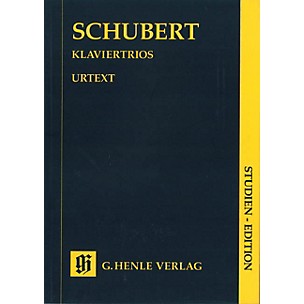 G. Henle Verlag Piano Trios (Study Score) Henle Study Scores Series Softcover Composed by Franz Schubert