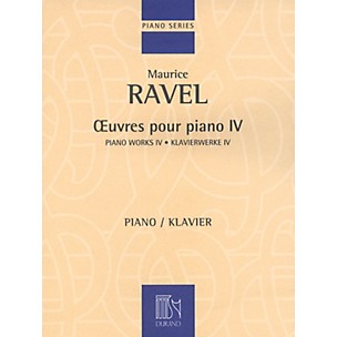 Editions Durand Piano Works - Volume IV Editions Durand Series Composed by Maurice Ravel