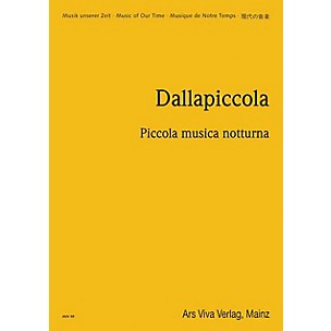 Schott Piccola Musica Notturna (Study Score) Schott Series Composed by Luigi Dallapiccola