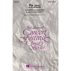 Hal Leonard Pie Jesu (from Requiem) 2-Part Arranged by John Leavitt