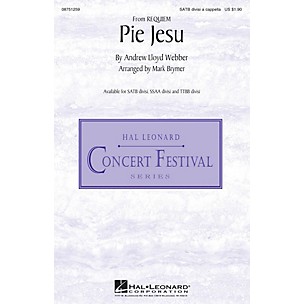 Hal Leonard Pie Jesu (from Requiem) SATB DV A Cappella arranged by Mark Brymer