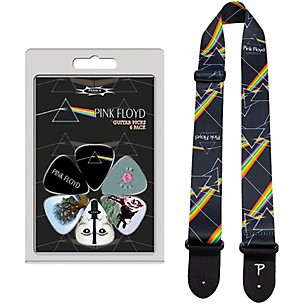 Perri's Pink Floyd Guitar Strap and Picks Licensed Bundle