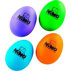 Nino Plastic Egg Shaker 4 Piece Assortment