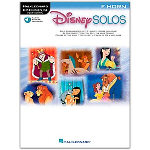 Hal Leonard Play-Along Disney Solos Book with Online Audio–French Horn