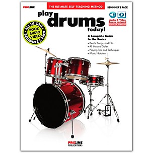 Proline Play Drums Today! Beginner's Pack Book/Online Audio & Video