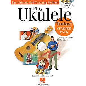 Hal Leonard Play Ukulele Today! Starter Pack - Includes Levels 1 & 2 Book/CDs and a DVD