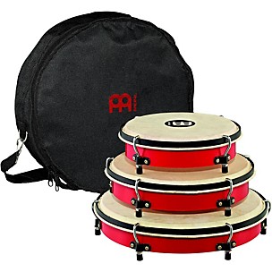 MEINL Plenera Set of 8, 10, & 12 ABS Frames with Goat Skin Heads & Nylon Bag