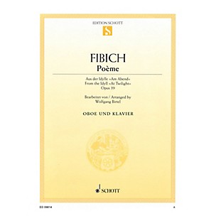 Schott Poème (for Oboe and Piano) Misc Series