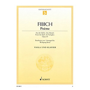 Schott Poème (for Viola and Piano) Misc Series