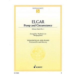 Schott Pomp and Circumstance Military March No. 1 (Cello and Piano) Schott Series