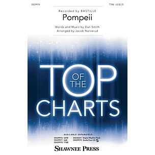 Shawnee Press Pompeii TTBB by Bastille arranged by Jacob Narverud