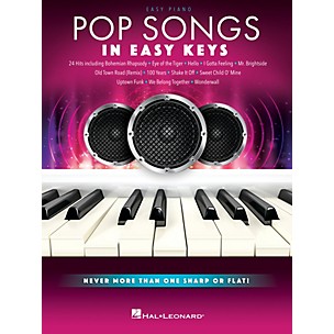 Hal Leonard Pop Songs - In Easy Keys - Never More Than One Sharp or Flat! Easy Piano Songbook