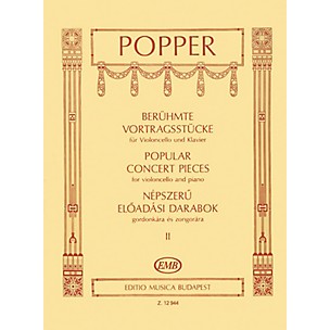 Editio Musica Budapest Popular Concert Pieces - Volume 2 (Cello and Piano) EMB Series Composed by Dávid Popper