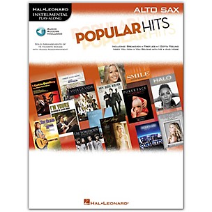 Hal Leonard Popular Hits For Alto Sax - Instrumental Play-Along Book/CD