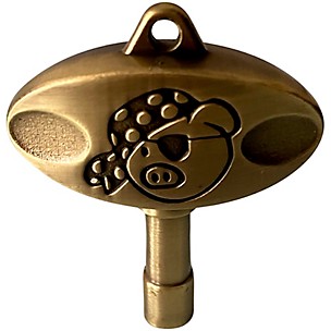 DrumKeyShop Pork Pie Drum Company Signature Drum Key - Antique Brass