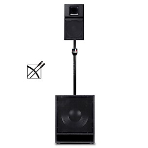 BASSBOSS Portable Performer Package with BB15 Subwoofer, SV9 Loudspeaker & Accessories